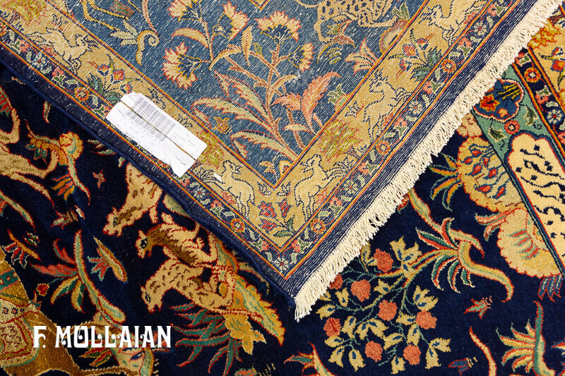 Persian Kashan Rug Part Silk n°:78515436